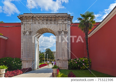 Dolmabahce Palace at Istanbul Turkey Dolmabahce Palace at Istanbul Turkey 75322306