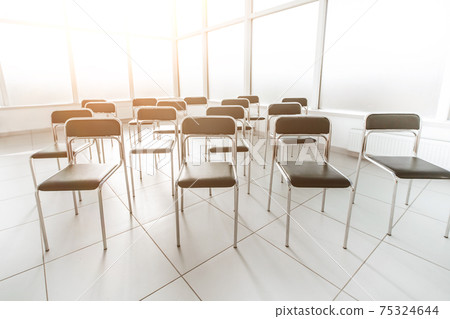 close up. empty conference room. photo with copy space 75324644