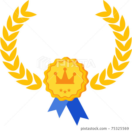 Quality infographics icon. Certificate and warranty, highest rating 75325569