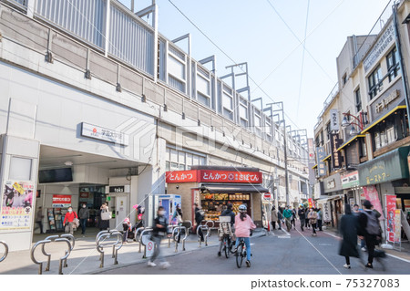 Cityscape: Cityscape in front of Gakugei University Station on the Toyoko Line, Meguro-ku, Tokyo Cityscape: Cityscape in front of Gakugei University Station on the Toyoko Line, Meguro-ku, Tokyo 75327083