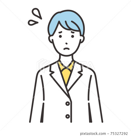 Female researcher facial expression impatient - Stock Illustration ...