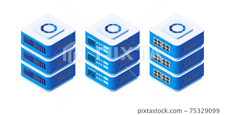 An isometric 3D computer for a crypto server for network 75329099