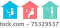 Various remote work styles WFH in different style 75329537