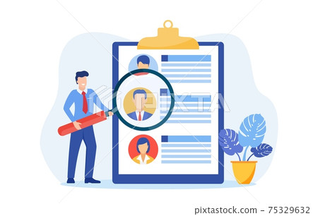 Headhunters searching for employee. 75329632