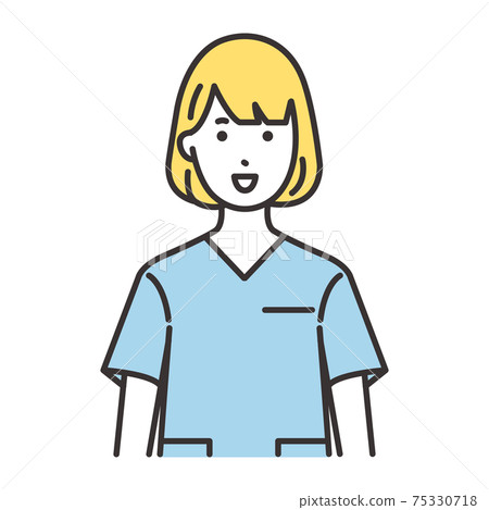 女護士面部表情微笑 75330718