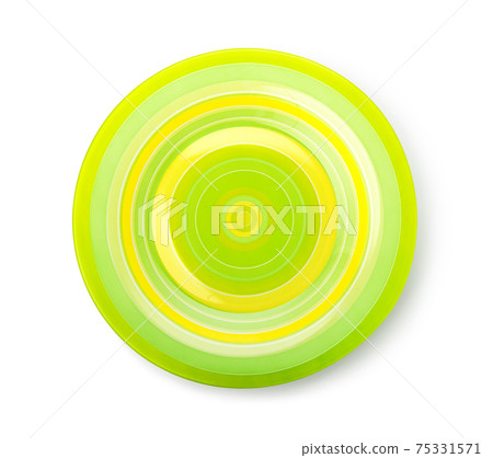 Round green plate 75331571