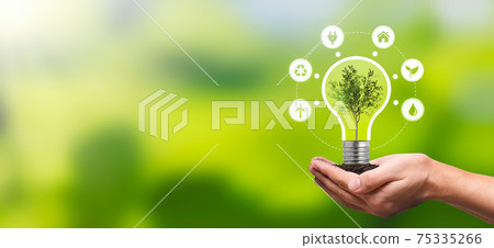 Renewable, sustainable energy sources concept Renewable, sustainable energy sources concept 75335266