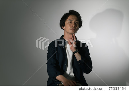 Men's beauty (cool, stylish image) 75335464