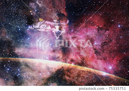 Awesome of endless cosmos. Elements of this image furnished by NASA Awesome of endless cosmos. Elements of this image furnished by NASA 75335751