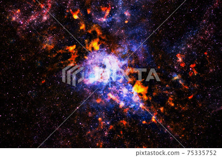 Cluster of stars. Nebula. Elements of this image furnished by NASA Cluster of stars. Nebula. Elements of this image furnished by NASA 75335752