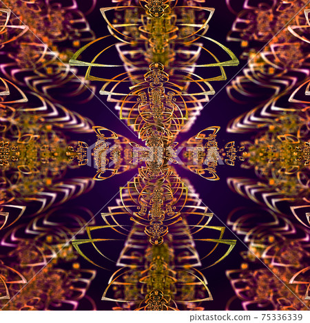 Ordered fractals from circle segments in a strict central perspective 75336339