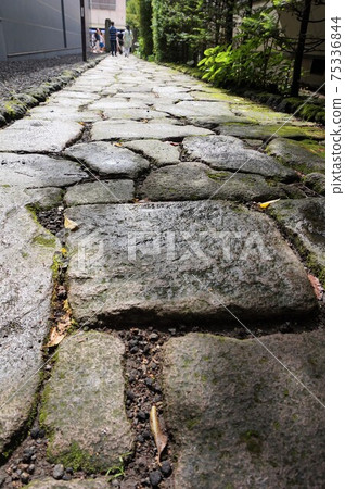 Omote Hakusan Jingu-ji approach stone pavement Former Karuizawa Karuizawa Nagano Saku Omote Hakusan Jingu-ji approach stone pavement Former Karuizawa Karuizawa Nagano Saku 75336844