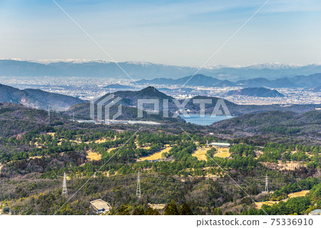 從愛知縣春日井市Mirokusan到犬山市Irukaike的景色 從愛知縣春日井市Mirokusan到犬山市Irukaike的景色 75336910