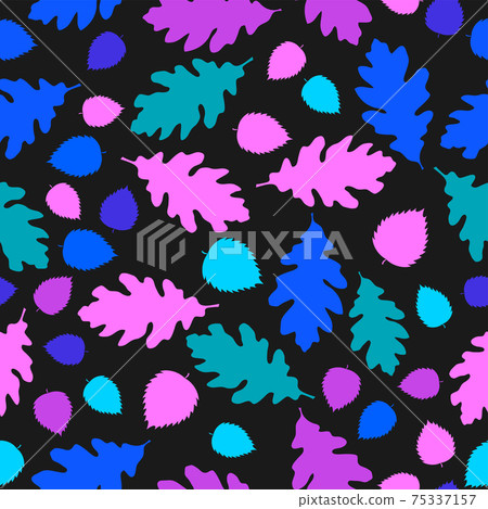 oak color leaves dark seamless texture oak color leaves dark seamless texture 75337157