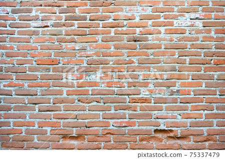 Background of old vintage brick wall Background of old vintage brick wall 75337479