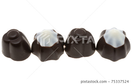 chocolate candies isolated 75337524