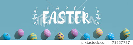 happy easter greeting card word design egg pattern happy easter greeting card word design egg pattern 75337727