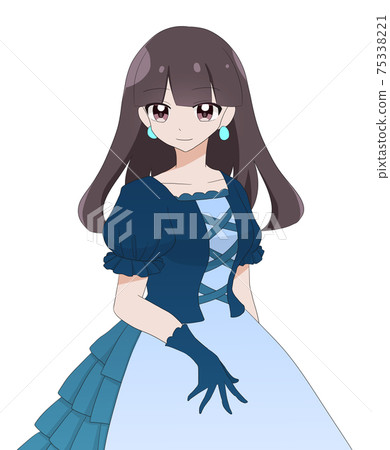 Dress girl brown hair smile 75338221