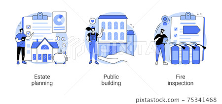 Building maintenance abstract concept vector illustrations. Building maintenance abstract concept vector illustrations. 75341468