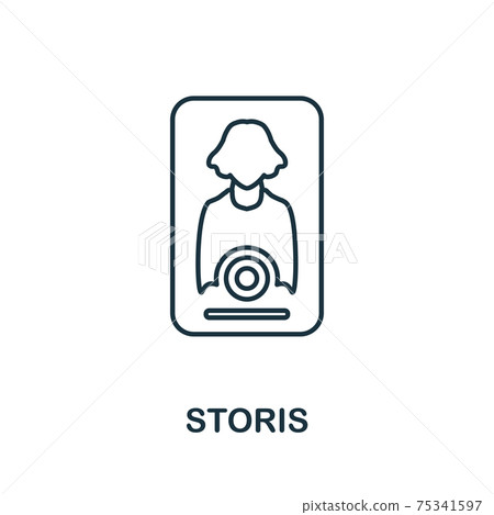 Storis icon. Simple element from social media collection. Creative Storis icon for web design, templates, infographics and more Storis icon. Simple element from social media collection. Creative Storis icon for web design, templates, infographics and more 75341597