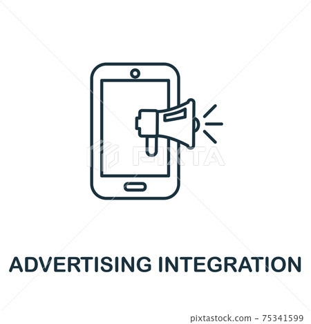 Advertising Integration icon. Simple element from social media collection. Creative Advertising Integration icon for web design, templates, infographics and more Advertising Integration icon. Simple element from social media collection. Creative Advertising Integration icon for web design, templates, infographics and more 75341599