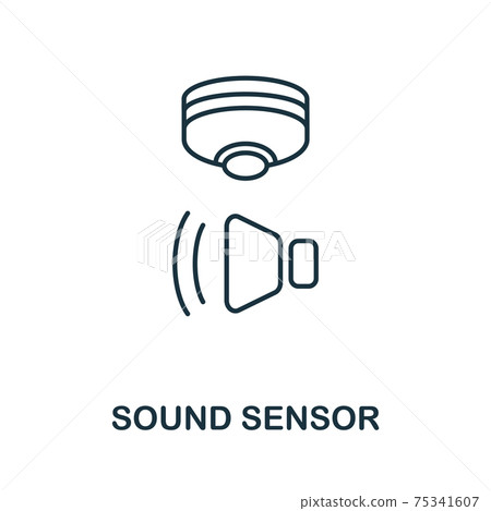 Sound Sensor icon. Simple element from sensors icons collection. Creative Sound Sensor icon ui, ux, apps, software and infographics 75341607