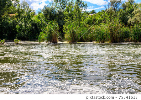 View of the Inhulets river in Kryvyi Rih, Ukraine View of the Inhulets river in Kryvyi Rih, Ukraine 75341615