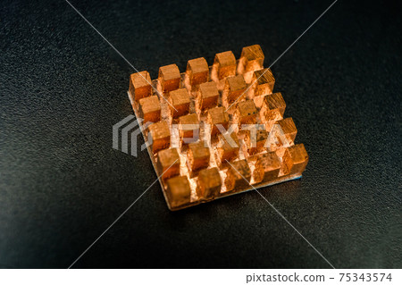 Copper heat radiator dissipator with many heat sink elements Copper heat radiator dissipator with many heat sink elements 75343574