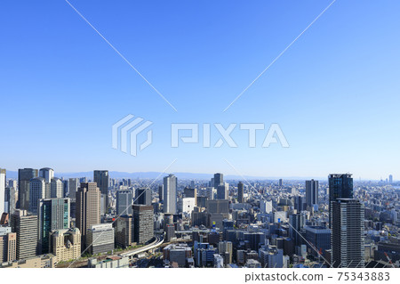 Osaka City, Osaka Prefecture Cityscape Umeda 75343883