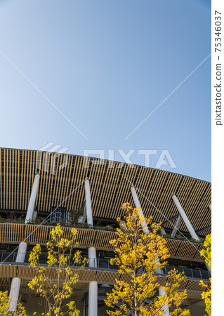 [Winter New National Stadium waiting for the opening of the Olympic Games] 75346037