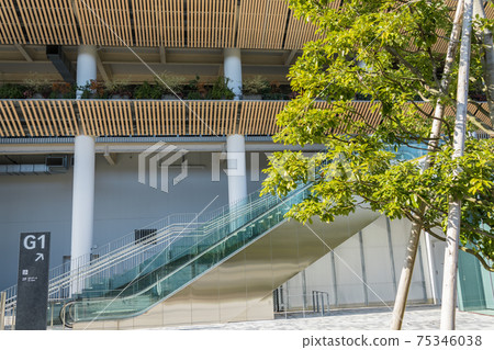 [Winter New National Stadium waiting for the opening of the Olympic Games] 75346038