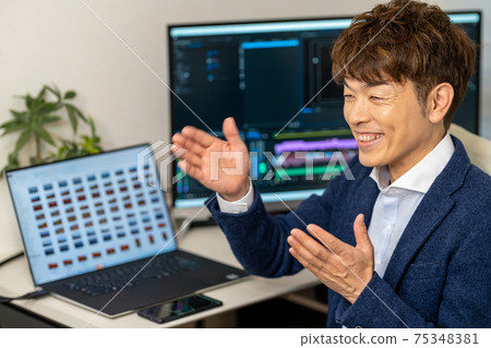 Video / Video Creator Male Laptop Video Production Video / Video Creator Male Laptop Video Production 75348381