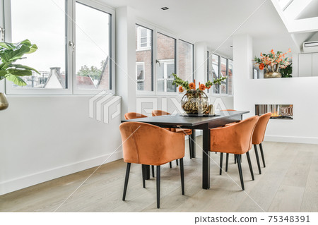 Dining room interior Dining room interior 75348391
