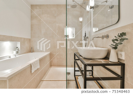 Bright elegant bathroom Bright elegant bathroom 75348463