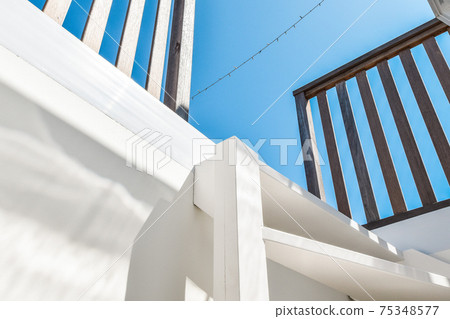 Stairs leading to the roof Stairs leading to the roof 75348577