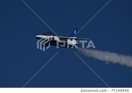 Blue Impulse Blue Sky and Smoke 75349848