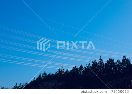 High-voltage power lines in the mountains High-voltage power lines in the mountains 75350053