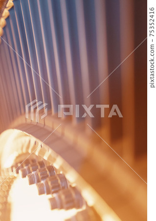 Structural element of a gas turbine with blades for aviation and power generation. 75352416