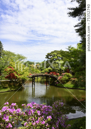 Katsura Imperial Villa Early summer pond spring strolling garden Katsura Imperial Villa Early summer pond spring strolling garden 75352740