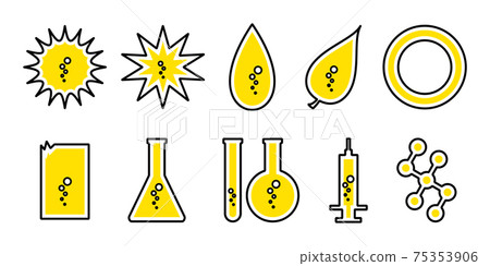 Vector icon set illustration material of power energy environmental problem 75353906