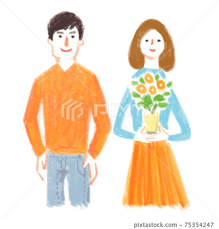 男人和女人與花 男人和女人與花 75354247