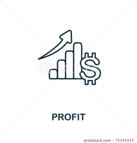 Profit icon. Simple illustration from startup...-插圖素材 [75354335] - PIXTA圖庫