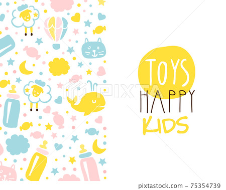 Toys Happy Kids Banner Template, Baby Products... - Stock Illustration  [75354739] - PIXTA