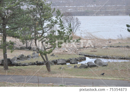 Riverbed trash Riverbed trash 75354873