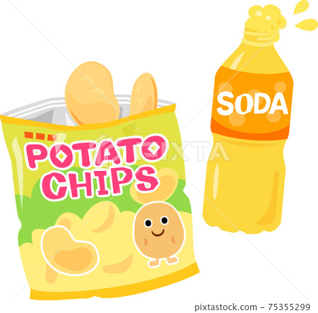 Potato chips and juice 75355299