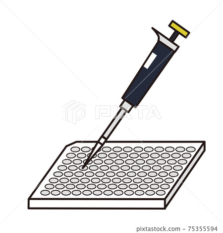 微量移液器和96孔板 75355594