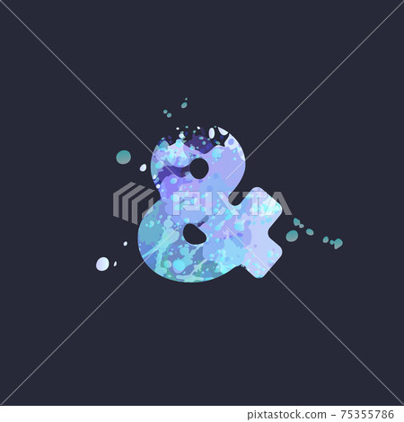 Ampersand Winter season frost design 75355786