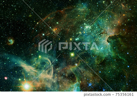 Cluster of stars. Nebula. Elements of this image furnished by NASA Cluster of stars. Nebula. Elements of this image furnished by NASA 75356161