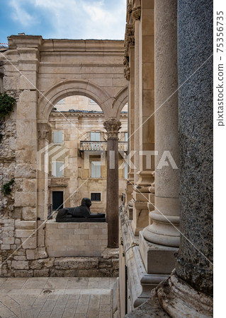 Diocletian palace ruins at Split in Croatia 75356735