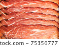 fresh sliced prosciutto 75356777